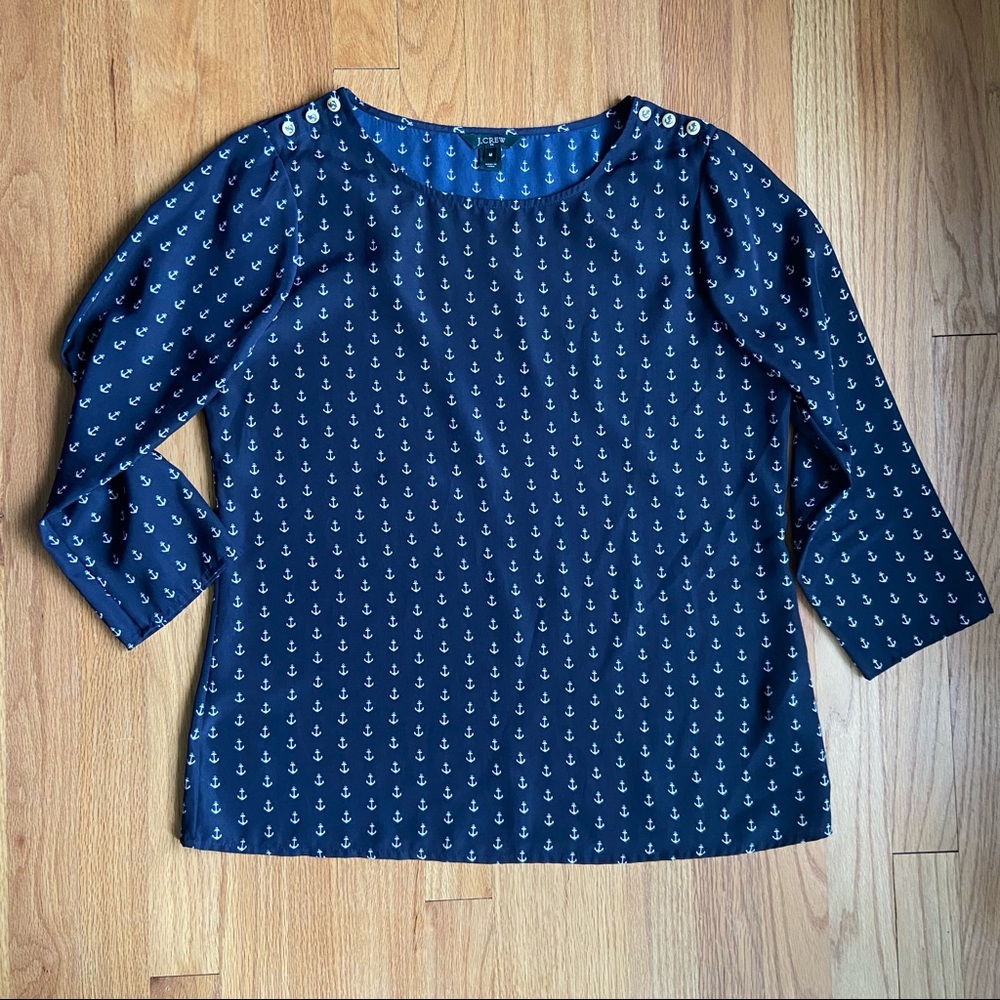 JCrew Anchor Blouse